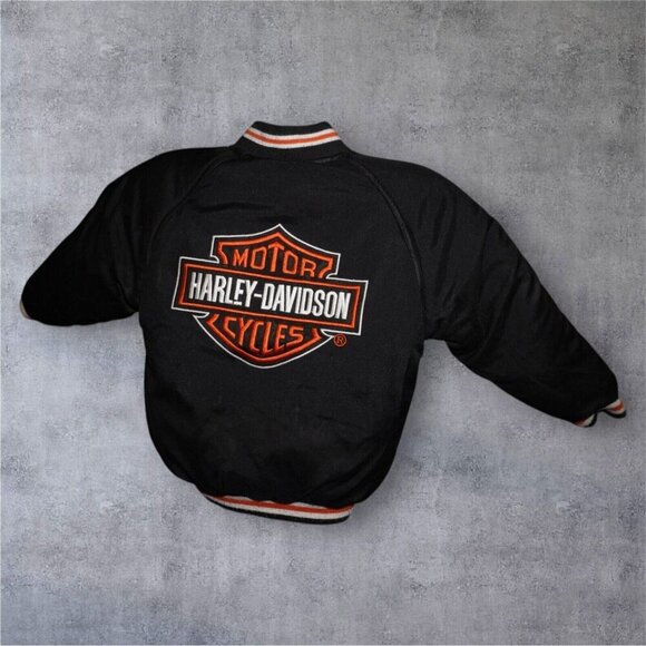 Harley-Davidson Toddler Bomber Jacket – Size 3T – Black with Embroidery - Picture 14 of 16